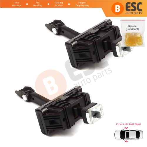 2 Pieces Door Hinge Brake Stop Check Strap Limiter for BMW 3 Series E46 Compact E46/5 2001-2005 3-Door 51218265545	