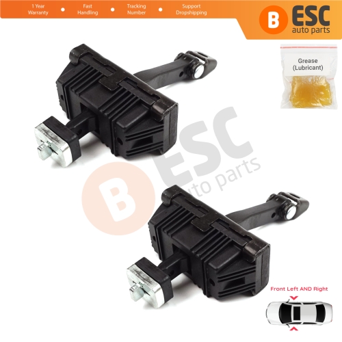 2 Pieces Door Hinge Brake Stop Check Strap Limiter for BMW 3 Series E46 Compact E46/5 2001-2005 3-Door 51218265545	