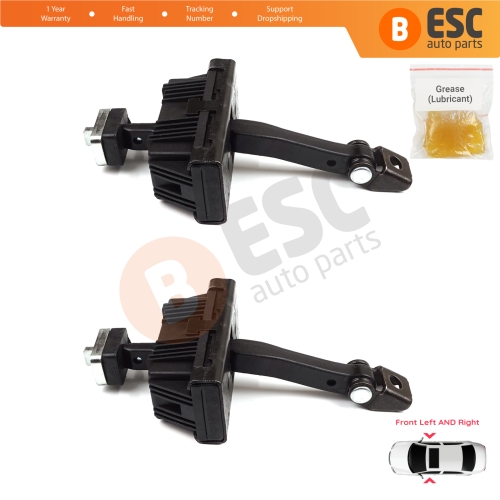2 Pieces Door Hinge Brake Stop Check Strap Limiter for BMW 3 Series E46 Compact E46/5 2001-2005 3-Door 51218265545	