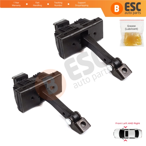 2 Pieces Door Hinge Brake Stop Check Strap Limiter for BMW 3 Series E46 Compact E46/5 2001-2005 3-Door 51218265545	