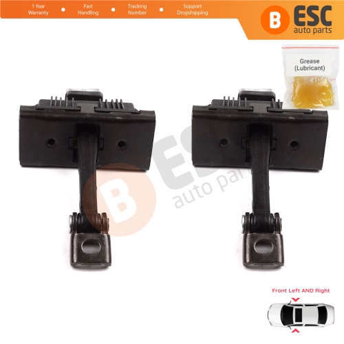 2 Pieces Door Hinge Brake Stop Check Strap Limiter for BMW 3 Series E46 Compact E46/5 2001-2005 3-Door 51218265545	