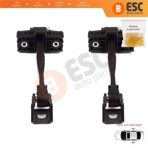 2 Pieces Rear Door Hinge Brake Stop Check Strap Limiter for VW Golf MK7 5G 2012-2020 4/5 Door Alltrack Sportsvan Variant e-Golf 5G4839249A