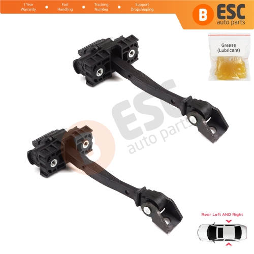 2 Pieces Rear Door Hinge Brake Stop Check Strap Limiter for VW Golf MK7 5G 2012-2020 4/5 Door Alltrack Sportsvan Variant e-Golf 5G4839249A