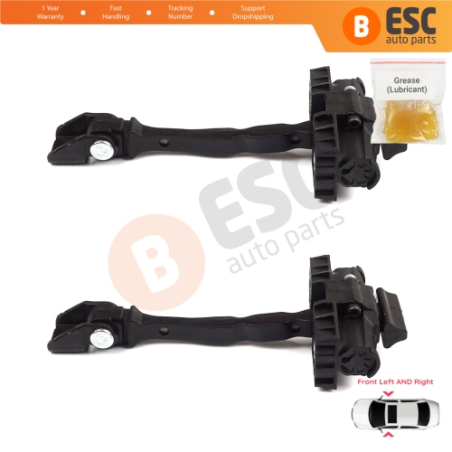 2 Pieces Front Door Hinge Brake Stop Check Strap Limiter for VW Polo MK5 6R 6C 60 61 2009-2022 4/5 Door MK4 9A 9N Sedan 6R4837249