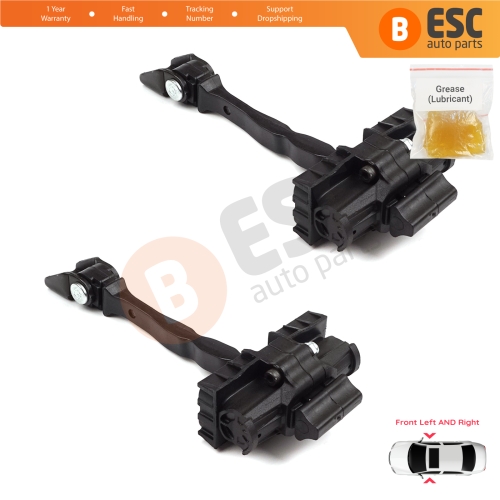 2 Pieces Front Door Hinge Brake Stop Check Strap Limiter for VW Polo MK5 6R 6C 60 61 2009-2022 4/5 Door MK4 9A 9N Sedan 6R4837249