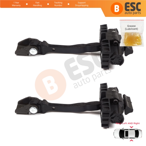 2 Pieces Rear Door Hinge Brake Stop Check Strap Limiter for VW Polo MK5 6R 6C 60 61 2009-2022 4/5 Door 6R4839249C