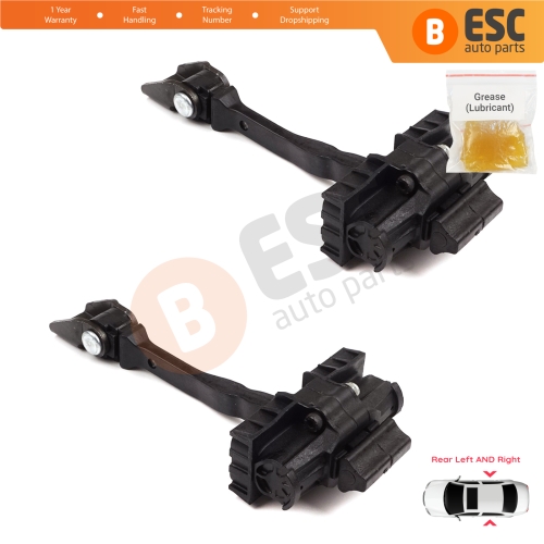 2 Pieces Rear Door Hinge Brake Stop Check Strap Limiter for VW Polo MK5 6R 6C 60 61 2009-2022 4/5 Door 6R4839249C