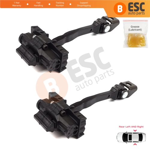 2 Pieces Rear Door Hinge Brake Stop Check Strap Limiter for VW Polo MK5 6R 6C 60 61 2009-2022 4/5 Door 6R4839249C