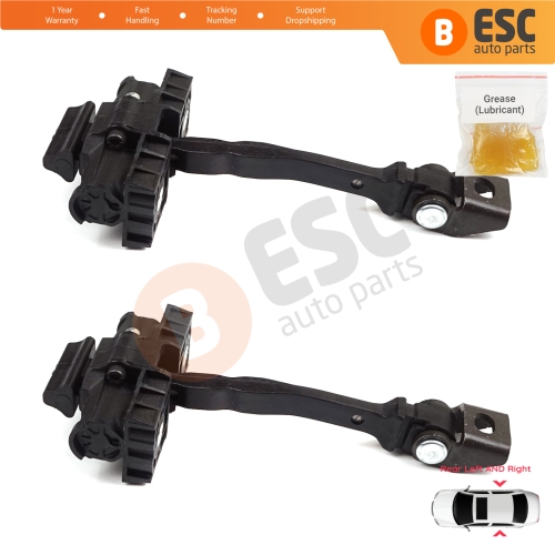 2 Pieces Rear Door Hinge Brake Stop Check Strap Limiter for VW Polo MK5 6R 6C 60 61 2009-2022 4/5 Door 6R4839249C