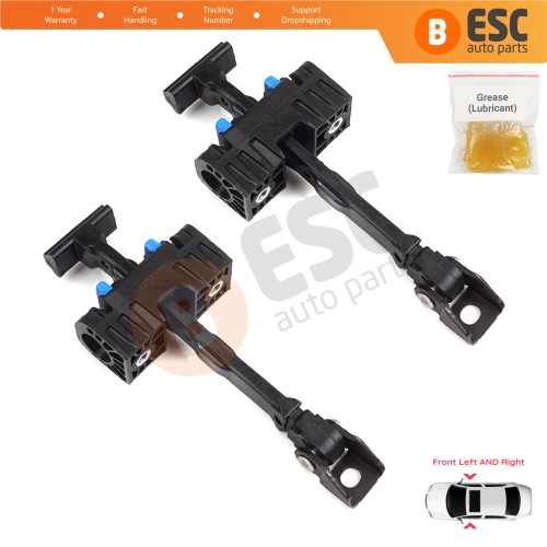 2 Pieces Front Door Hinge Brake Stop Check Strap Limiter for VW Amarok MK1 2H S1 S6 S7 2010-2024 4-Door 2H0837249