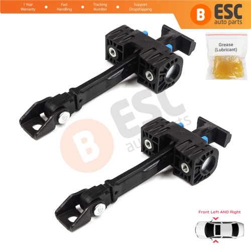 2 Pieces Front Door Hinge Brake Stop Check Strap Limiter for VW Amarok MK1 2H S1 S6 S7 2010-2024 4-Door 2H0837249
