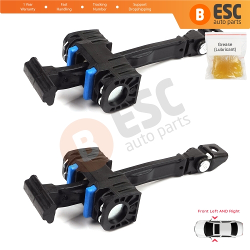 2 Pieces Front Door Hinge Brake Stop Check Strap Limiter for VW Amarok MK1 2H S1 S6 S7 2010-2024 4-Door 2H0837249