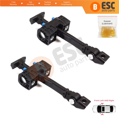 2 Pieces Front Door Hinge Brake Stop Check Strap Limiter for VW Amarok MK1 2H S1 S6 S7 2010-2024 4-Door 2H0837249
