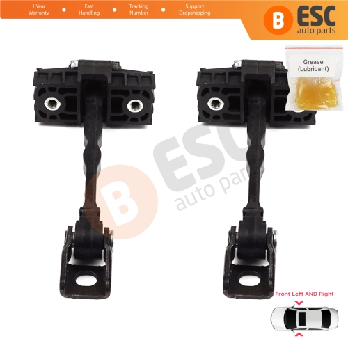 2 Pieces Front Door Hinge Brake Stop Check Strap Limiter for VW UP! Skoda Citigo Seat Mii 2011-2024 5-Door Hatchback 1S0837249