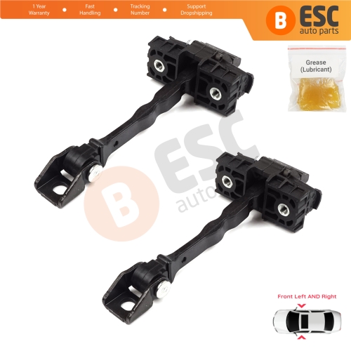 2 Pieces Front Door Hinge Brake Stop Check Strap Limiter for VW UP! Skoda Citigo Seat Mii 2011-2024 5-Door Hatchback 1S0837249
