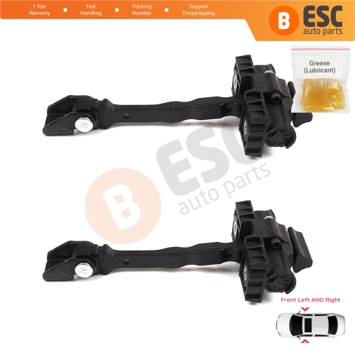 2 Pieces Front Door Hinge Brake Stop Check Strap Limiter for VW UP! Skoda Citigo Seat Mii 2011-2024 5-Door Hatchback 1S0837249