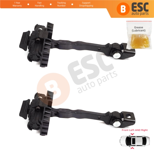 2 Pieces Front Door Hinge Brake Stop Check Strap Limiter for VW UP! Skoda Citigo Seat Mii 2011-2024 5-Door Hatchback 1S0837249