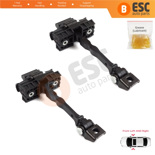 2 Pieces Front Door Hinge Brake Stop Check Strap Limiter for VW UP! Skoda Citigo Seat Mii 2011-2024 5-Door Hatchback 1S0837249