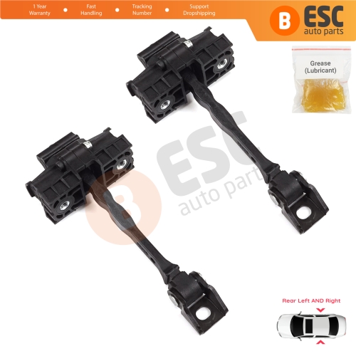 2 Pieces Rear Door Hinge Brake Stop Check Strap Limiter for VW UP! Skoda Citigo Seat Mii 2011-2024 5-Door Hatchback 1S4839249A
