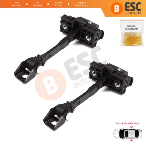 2 Pieces Rear Door Hinge Brake Stop Check Strap Limiter for VW UP! Skoda Citigo Seat Mii 2011-2024 5-Door Hatchback 1S4839249A