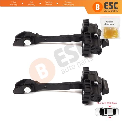2 Pieces Rear Door Hinge Brake Stop Check Strap Limiter for VW UP! Skoda Citigo Seat Mii 2011-2024 5-Door Hatchback 1S4839249A