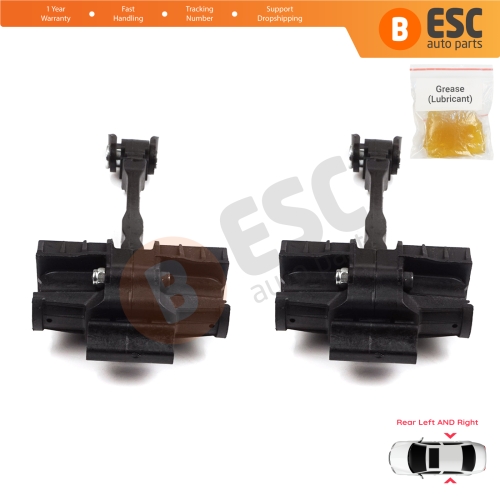 2 Pieces Rear Door Hinge Brake Stop Check Strap Limiter for VW UP! Skoda Citigo Seat Mii 2011-2024 5-Door Hatchback 1S4839249A