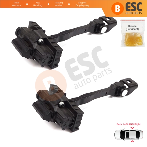 2 Pieces Rear Door Hinge Brake Stop Check Strap Limiter for VW UP! Skoda Citigo Seat Mii 2011-2024 5-Door Hatchback 1S4839249A