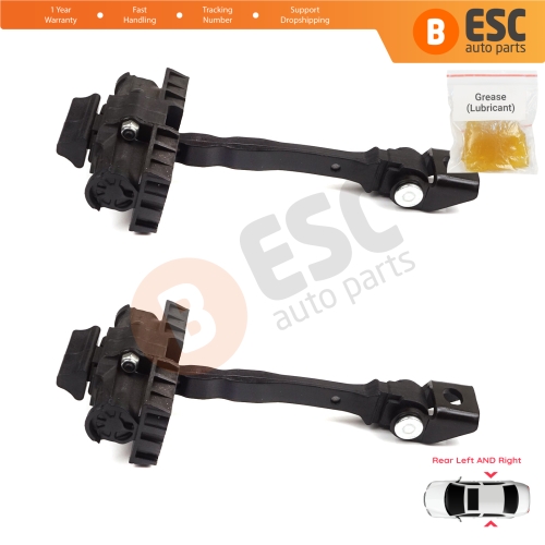 2 Pieces Rear Door Hinge Brake Stop Check Strap Limiter for VW UP! Skoda Citigo Seat Mii 2011-2024 5-Door Hatchback 1S4839249A