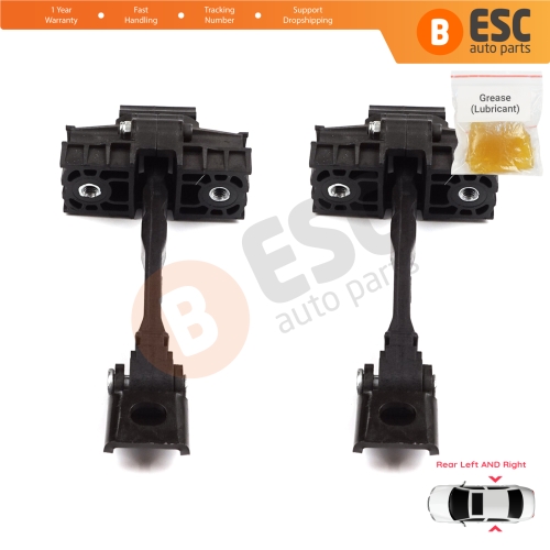 2 Pieces Rear Door Hinge Brake Stop Check Strap Limiter for VW UP! Skoda Citigo Seat Mii 2011-2024 5-Door Hatchback 1S4839249A