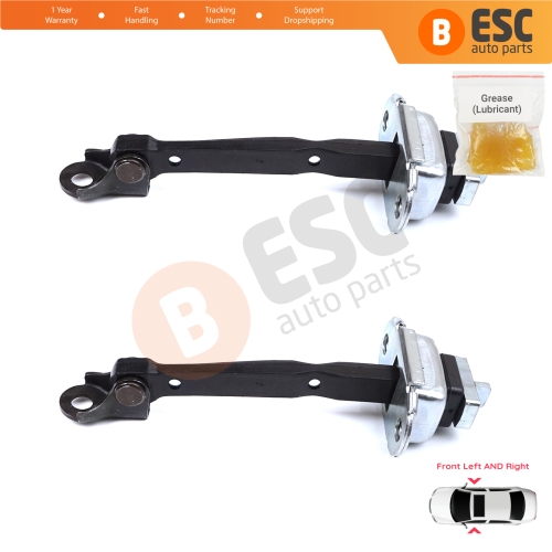 2 Pieces Front Door Hinge Brake Stop Check Strap Limiter for Toyota Corolla E11 Sprinter MK8 Carib MK3 1995-2002 4/5 Door 6862012060
