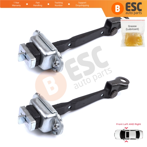 2 Pieces Front Door Hinge Brake Stop Check Strap Limiter for Toyota Corolla E11 Sprinter MK8 Carib MK3 1995-2002 4/5 Door 6862012060