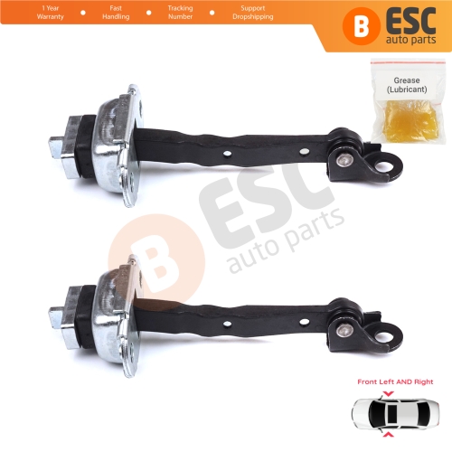 2 Pieces Front Door Hinge Brake Stop Check Strap Limiter for Toyota Corolla MK11 Auris MK2 E18 E180 2012-2018 6861002242
