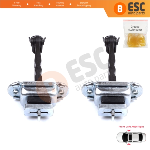 2 Pieces Front Door Hinge Brake Stop Check Strap Limiter for Toyota Corolla MK11 Auris MK2 E18 E180 2012-2018 6861002242