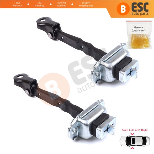2 Pieces Front Door Hinge Brake Stop Check Strap Limiter for Toyota Corolla MK11 Auris MK2 E18 E180 2012-2018 6861002242