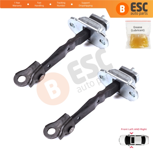 2 Pieces Front Door Hinge Brake Stop Check Strap Limiter for Toyota Corolla MK11 Auris MK2 E18 E180 2012-2018 6861002242