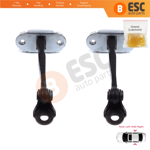 2 Pieces Rear Door Hinge Brake Stop Check Strap Limiter for Toyota Corolla MK11 Auris MK2 E18 E180 2012-2018 6863002250