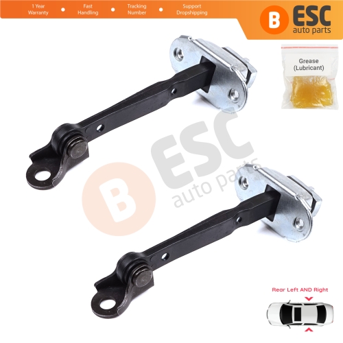 2 Pieces Rear Door Hinge Brake Stop Check Strap Limiter for Toyota Corolla MK11 Auris MK2 E18 E180 2012-2018 6863002250