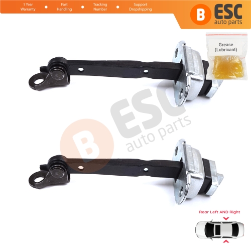 2 Pieces Rear Door Hinge Brake Stop Check Strap Limiter for Toyota Corolla MK11 Auris MK2 E18 E180 2012-2018 6863002250