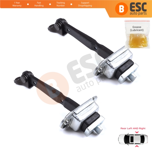 2 Pieces Rear Door Hinge Brake Stop Check Strap Limiter for Toyota Corolla MK11 Auris MK2 E18 E180 2012-2018 6863002250