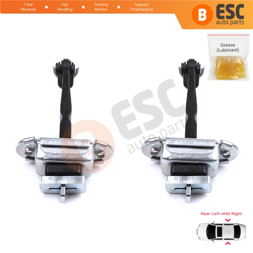 2 Pieces Rear Door Hinge Brake Stop Check Strap Limiter for Toyota Corolla MK11 Auris MK2 E18 E180 2012-2018 6863002250