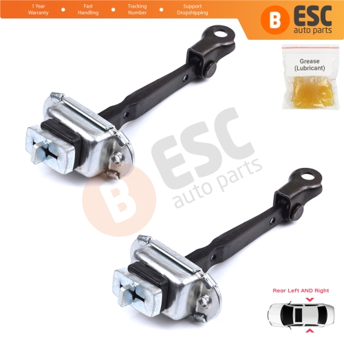 2 Pieces Rear Door Hinge Brake Stop Check Strap Limiter for Toyota Corolla MK11 Auris MK2 E18 E180 2012-2018 6863002250