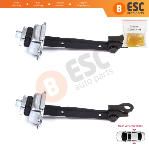 2 Pieces Rear Door Hinge Brake Stop Check Strap Limiter for Toyota Corolla MK11 Auris MK2 E18 E180 2012-2018 6863002250