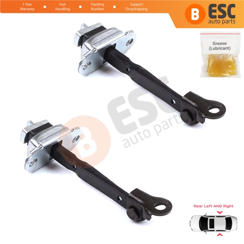 2 Pieces Rear Door Hinge Brake Stop Check Strap Limiter for Toyota Corolla MK11 Auris MK2 E18 E180 2012-2018 6863002250
