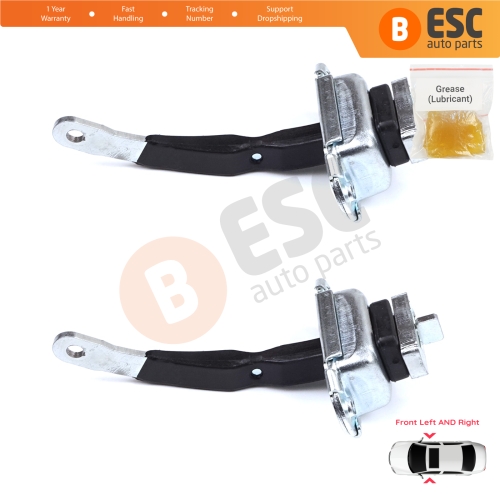 2 Pieces Front Door Hinge Brake Stop Check Strap Limiter for Toyota Hilux MK6 N1 1997-2005 Pickup Truck 6861035050