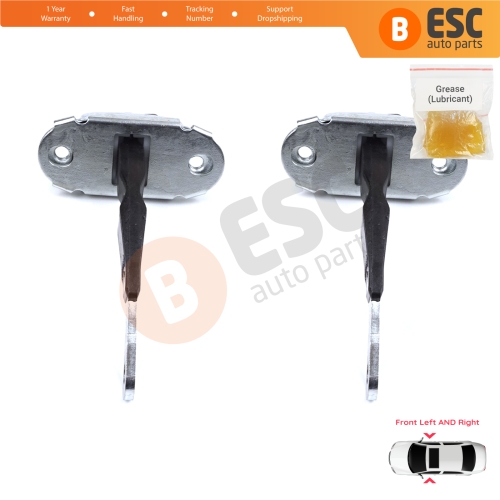 2 Pieces Front Door Hinge Brake Stop Check Strap Limiter for Toyota Hilux MK6 N1 1997-2005 Pickup Truck 6861035050