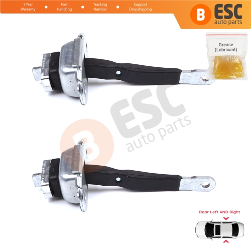 2 Pieces Rear Door Hinge Brake Stop Check Strap Limiter for Toyota Hilux MK6 N1 1997-2005 Pickup Truck 6863035050