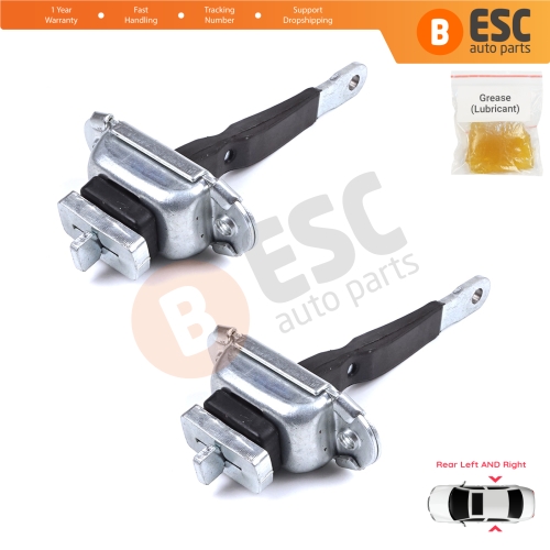 2 Pieces Rear Door Hinge Brake Stop Check Strap Limiter for Toyota Hilux MK6 N1 1997-2005 Pickup Truck 6863035050