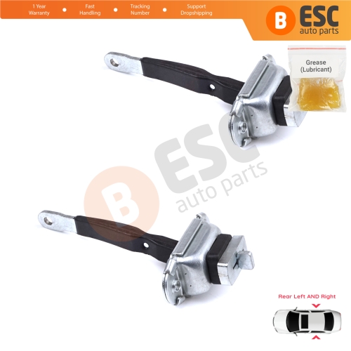 2 Pieces Rear Door Hinge Brake Stop Check Strap Limiter for Toyota Hilux MK6 N1 1997-2005 Pickup Truck 6863035050