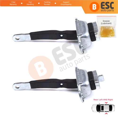 2 Pieces Rear Door Hinge Brake Stop Check Strap Limiter for Toyota Hilux MK6 N1 1997-2005 Pickup Truck 6863035050