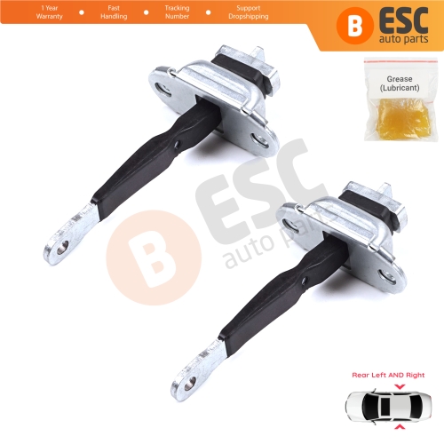 2 Pieces Rear Door Hinge Brake Stop Check Strap Limiter for Toyota Hilux MK6 N1 1997-2005 Pickup Truck 6863035050